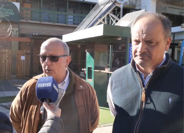 Carlos Castagnani, presidente de Confederaciones Rurales Argentinas (CRA), y Javier Rotondo, vicepresidente y dirigente ruralista riocuartense